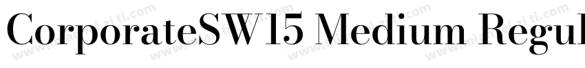 CorporateSW15 Medium Regular字体下载字体转换